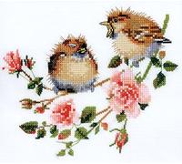 Heritage VPRO778-E Kit point de croix compté Motif chat rose 15 x 13,5 cm