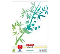 Heritz Green Line Lot de 5 blocs de travail 50 feuilles Motif panda Format A4