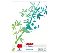 Heritz Green Line Lot de 5 blocs de travail 50 feuilles Motif panda Format A4