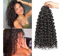 Herkeymidy GoGo Curl Crochet Hair 14Inch 8 Packs Pre looped Ocean Wave Hair Deep Twist Crochet Synthetic for Women (4#, 18INCH)