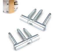 HERKINDNESS Charniere Porte, 2 Pièces Charnières de Portes, Gond Porte en Fer Galvanisé, Bonne Stabilité, pour Portes Intérieures en Bois, Portes en Bois