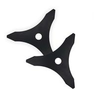 HERKINDNESS Disque Débroussailleuse, 2 Pièces Lame Débroussailleuse de 3 MM D'épaisseur, Lame Debroussailleuse Thermique à Trois Dents, Diamètre de 25,4 MM, pour Pelouses et Jardins, Version Renforcée