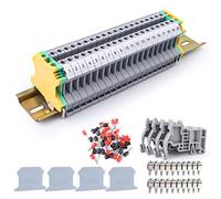 HERKINDNESS Kit Bornier Rail DIN UK-2.5B, Bornier Universel en Acier