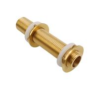 HERKINDNESS Laiton Passe Paroi, 1/2 Pouce Raccord de Réservoir, 1/2 Pouce Douille de Seau à Pluie en Laiton, Raccord Cuve Eau avec Joint en Silicone, pour Réservoirs D'eau, Châteaux D'eau