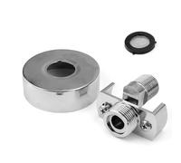 HERKINDNESS Raccord Excentré Mitigeur, Pied Incurvé Coudé Angle Réglable, Robinet Coin Vis Excentrique avec Couvercle Décoratif, pour L'installation de Robinets et de Valves de Douche