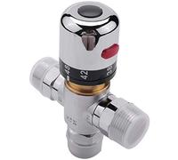 Herklotzn 3 Voies Thermostat Mélangeur En Cuivre , 3/4 Pouce Solaire Chaude Eau Prêteur, Régulation De La Température Règle Valve