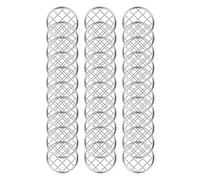 Herklotzn Lot de 30 pots de fleurs avec couvercles de fleurs, vase à fleurs, insert de pot de conserve, couvercle de pot avec grilles carrées, 70 mm