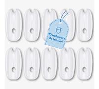 Herkules 10x isolateurs d’angle blancs - isolateurs premium pour clôture électrique - lot de 10 pour points de départ et d’angle - accessoire de clôture de pâturage - qualité européenne