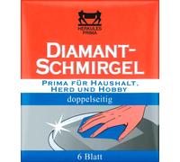 Herkules Diamant émeri double face pour le ménage, la cuisine et les loisirs (6 pièces)