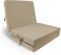 HERLAG P05010-2072 Senior Matelas Pliant, Couleur Beige, Dimensions 195 x 85 x 10 cm, lit d'invité, Matelas Pliant, Housse Lavable