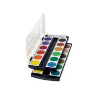Herlitz 10199933 Boîte gouache 24 couleurs de qualité + blanc opaque
