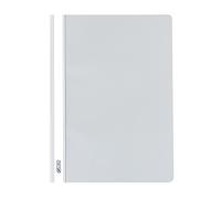 Herlitz 10386951 Chemises classeurs A4, en PP, avec couverture avant transparente, lot de 10, violet a4 gris clair