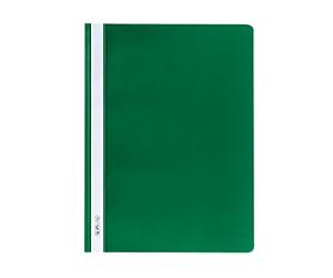 Herlitz 10386951 Chemises classeurs A4, en PP, avec couverture avant transparente, lot de 10, violet a4 vert