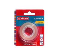 Herlitz 10509669 Adhésif transparent 33 m x 19 mm, 1 Pièces Sur Carte Blister