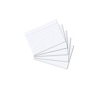herlitz 10621282 Fiches bristol, Lignées, Blanc, Format A8