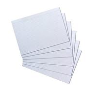 Herlitz 10621282 Lot de 100 fiches bristol A4 lignées (Blanc) (Import Allemagne), Format A4