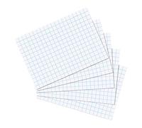 Herlitz 10621290 Fiches Bristol, Format A5, quadrillé, Vichy, Lot de 100