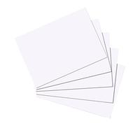 Herlitz Fiches bristol A6 – unies blanches – 100 feuilles – 170 g