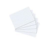 Herlitz 10621431 Fiches bristol format A7 quadrillé Blanc