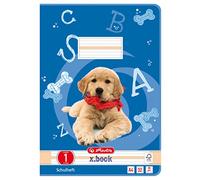Herlitz 10767242 Staufen Cahier A4, 01, 32 feuilles, motif : chien, FSC Mix, Lot de 5