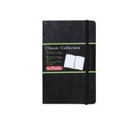 Herlitz 10789451 Bloc-notes A6 Classic Collection 192 pages blanches papier 80g/m² (Noir/aspect cuir) (Import Allemagne)