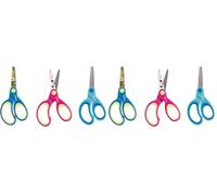 Herlitz 10801710 Ciseaux d'artisanat Design en Acier/Plastique, Ronds, Couleurs Assorties, 1 Pièce (Lot de 2)