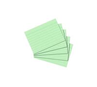 Herlitz 10836336 Lot de 100 fiches lignées Vert Format A8