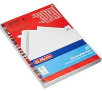 Herlitz - enveloppe sac c5, adhésive, sans fenêtre, blanc sans bois, 90 g m2, intérieur gris, poids 7 g contenu 25 pièces dans