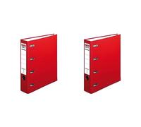 Herlitz 10842268 Classeur à 4 anneaux maX.file protect A4 en carton FSC (Rouge) (Import Allemagne) (Lot de 2)