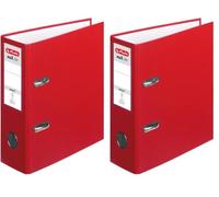 Herlitz 10842318 Classeur maX.file protect A5 orientation portrait en carton FSC (Rouge) (Import Allemagne) (Lot de 2)