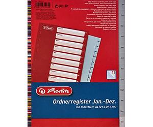 Herlitz 10842714 Intercalaire perforés 23 x 29,7 cm, PP