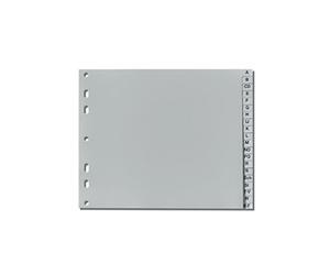 Herlitz 10843514 Registre A-Z, 23 x 18 cm Demi Hauteur, PP, perforés