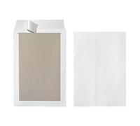 Herlitz 10901049 pochettes dos carton B4 - Blanc- Pack de 10