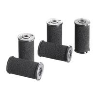 Herlitz 10956282 Lot de 5 rouleaux de couleur de rechange pour étiqueteuse 2 lignes (Noir)