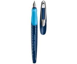 HERLITZ 10999829 STYLO PLUME ÉDUCATIF MY.PEN POUR GAUCHER AVEC CARTOUCHE (BLEU FONCÉ/BLEU CLAIR) Bleu G