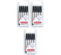 Herlitz 10999852 Cartouche d'encre universelle my.pen, bleu, bleu, 3x 5 Patronen