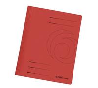 Herlitz 11034295 Chemise A4 Carton plié Rouge Lot de 10