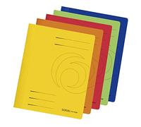 Herlitz 11037181 Easy Orga Lot de 10 Chemises à lamelle en carton manille format A4 240 g/m2 Couleurs Assorties