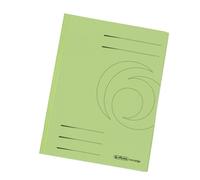 Herlitz 11076460 Chemise à rabat A4 Carton recyclé 320 g/m² Vert clair Lot de 10