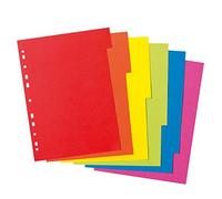 Herlitz Intercalaire A4 11078078 en carton manille 6 parties Multi couleur