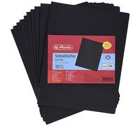 Herlitz 11130325 Chemise A4 Carton plié Noir Lot de 10 (Import Allemagne)
