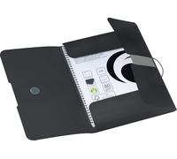 Herlitz Chemise Easy Orga To Go, Format A4, Au Dos, Feuille Pp, Noire Opaque,