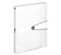 Herlitz 11206174 Porte-documents en polypropylène A4 dos 4 cm Blanc