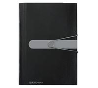 Herlitz 11208394 Trieur à soufflet Format A4 12 onglets Noir (Import Allemagne)