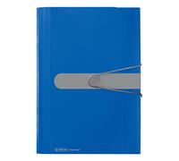 Herlitz Trieur à soufflet 11208402 - Format A4, 12 onglets - Bleu (Import Allemagne)