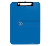 Herlitz 11226396 Porte-Bloc A4 en PP avec mécanisme de serrage/œillet de suspension Bleu opaque