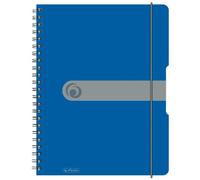 Herlitz 11293065 Bloc à spirales de 80 feuilles A4 de papier sans bois sans à emporter partout (Bleu)