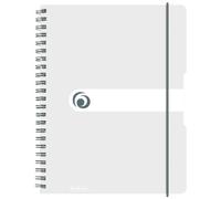 Herlitz 11293107 Bloc à spirales de 80 feuilles A4 de papier sans bois sans à emporter partout (Transparent)
