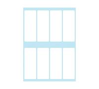 Herlitz 11296563 Étiquettes de bureau Blanc 19 x 50 mm
