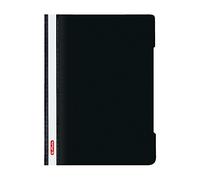 Herlitz 11317096 Classeur A4 en film polypropylène transparent avec bandes inscriptibles Noir 1 pièce